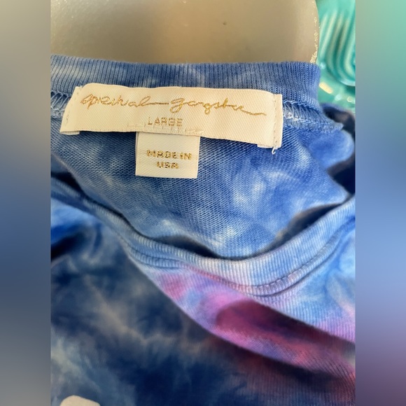 NWT Spiritual Gangster Tie Dye Crewneck LS Tee Sz L Yoga Pilates Gym Layering - Picture 3 of 8